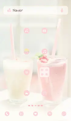 strawberry vanilla dodol theme android App screenshot 2